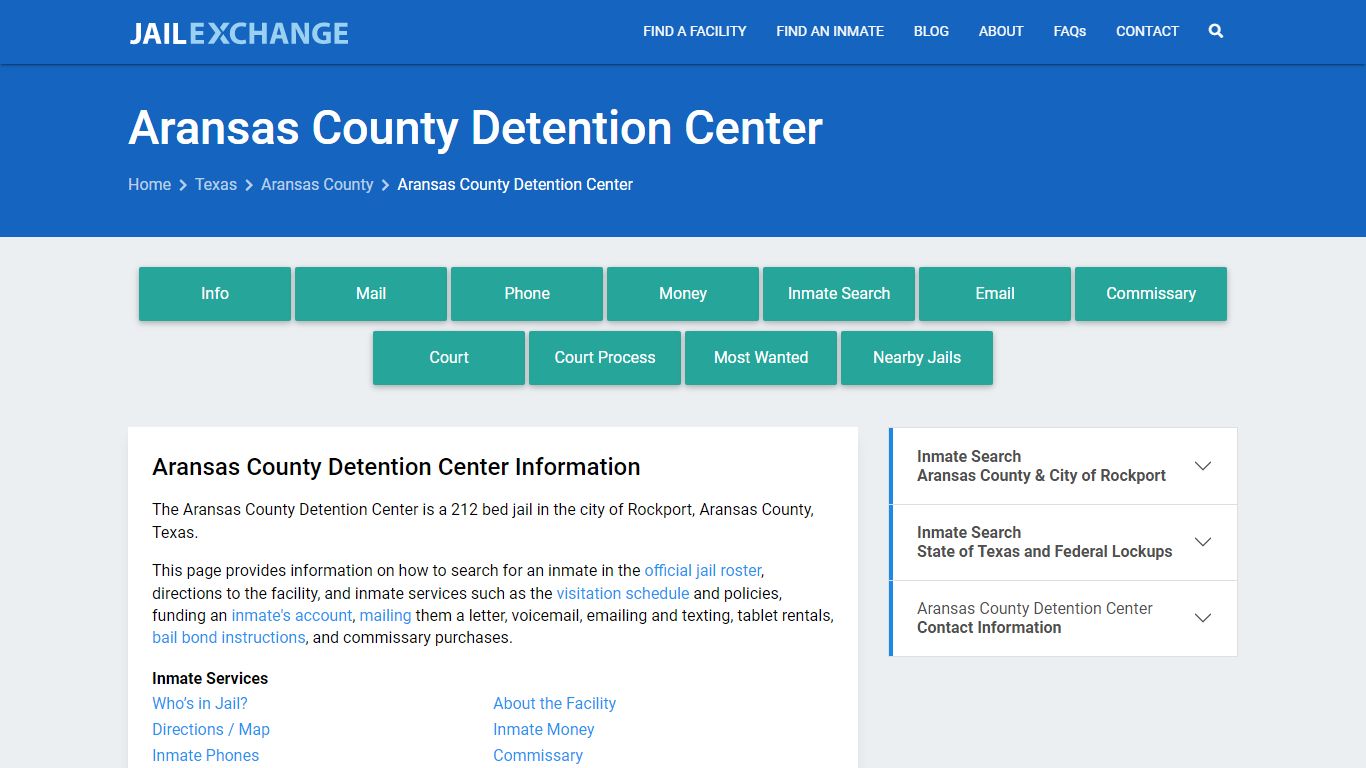 Aransas County Detention Center - Jail Exchange