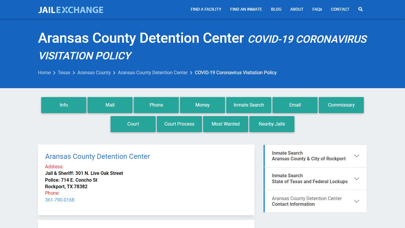 Aransas County Detention Center - Jail Exchange